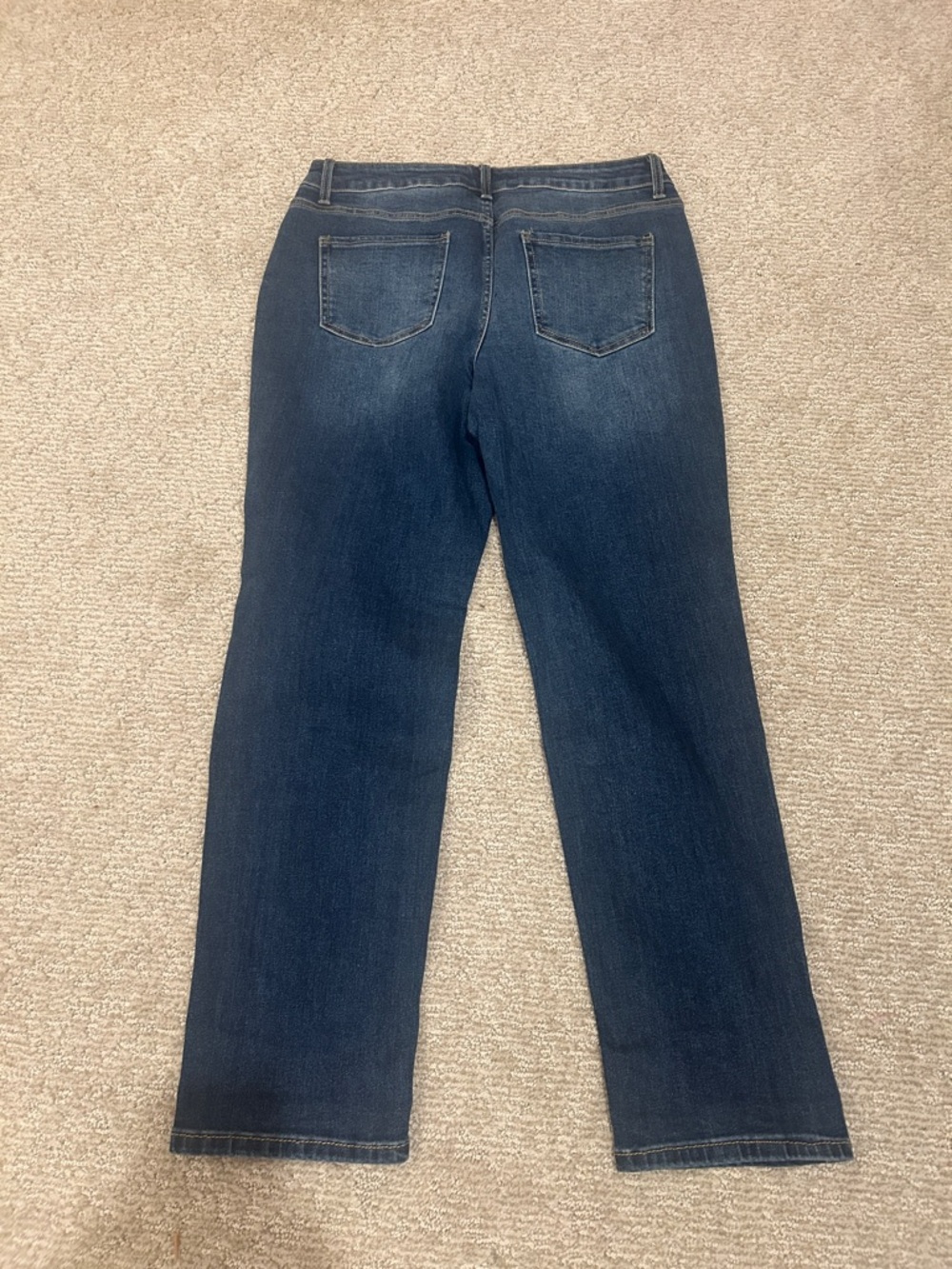 Dark Wash Straight Leg Jeans size 14R - Picture 3 of 4